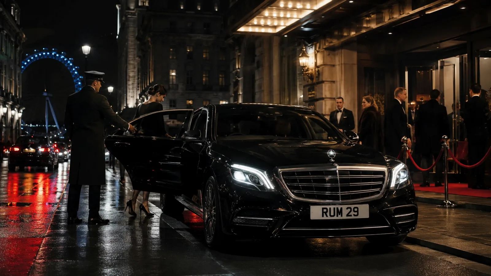 Event chauffeur service with Mercedes-Benz S-Class