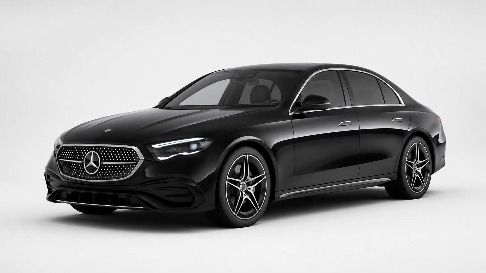Black Mercedes-Benz E-Class for an executive RAF Northolt transfer