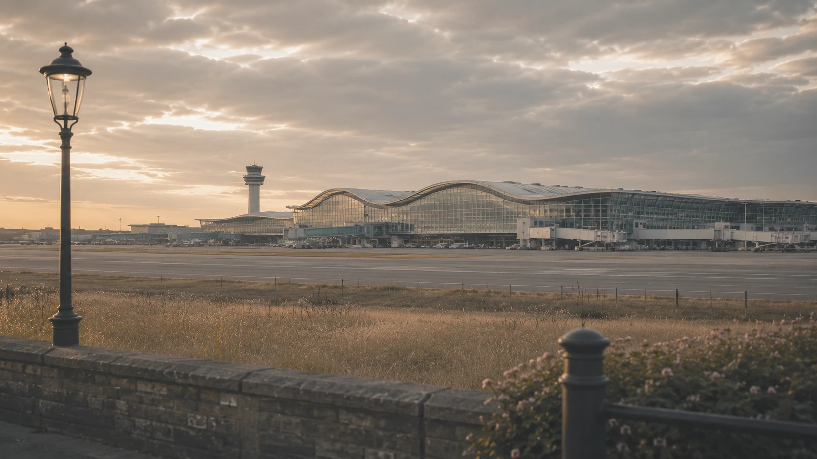 Airport terminal and control tower for Stansted Airport chauffeur transfers